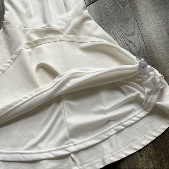 NWT Lulu's White Mesh Light and Grace Halter Skater Dress 
Size Medium - Picture 11 of 14